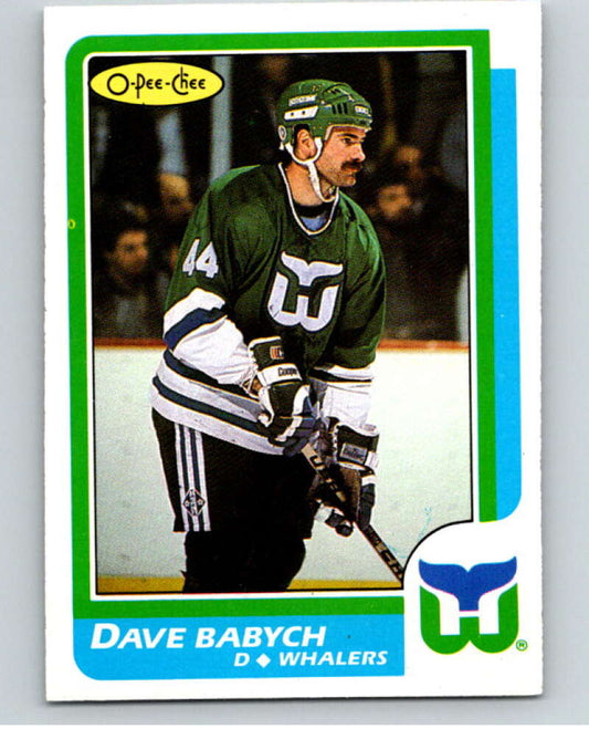 1986-87 O-Pee-Chee #73 Dave Babych  Winnipeg Jets  V63340 Image 1