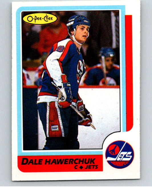 1986-87 O-Pee-Chee #74 Dale Hawerchuk  Winnipeg Jets  V63342 Image 1