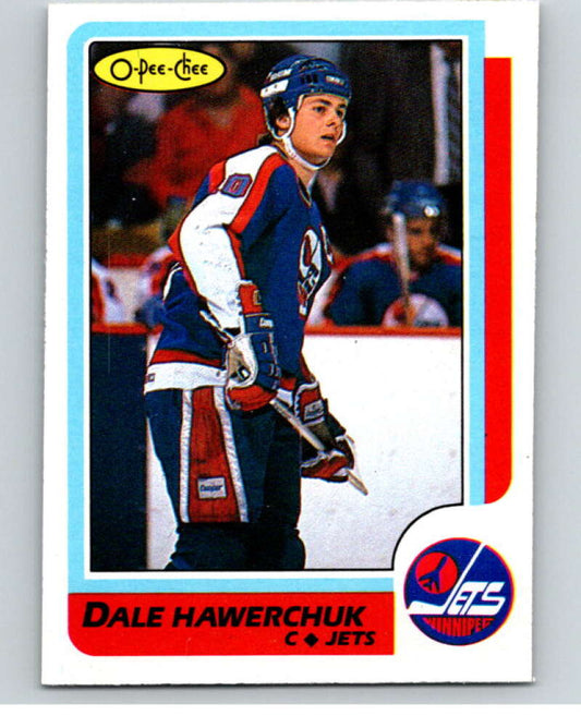 1986-87 O-Pee-Chee #74 Dale Hawerchuk  Winnipeg Jets  V63344 Image 1