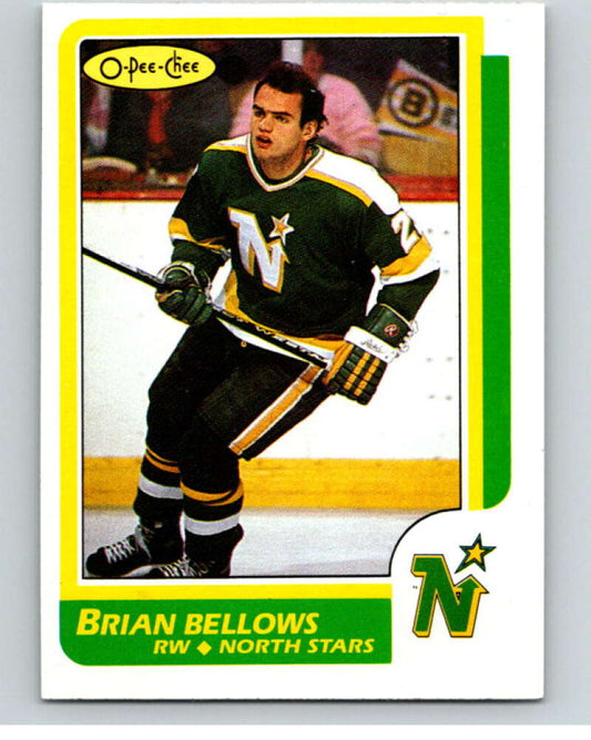 1986-87 O-Pee-Chee #75 Brian Bellows  Minnesota North Stars  V63345 Image 1