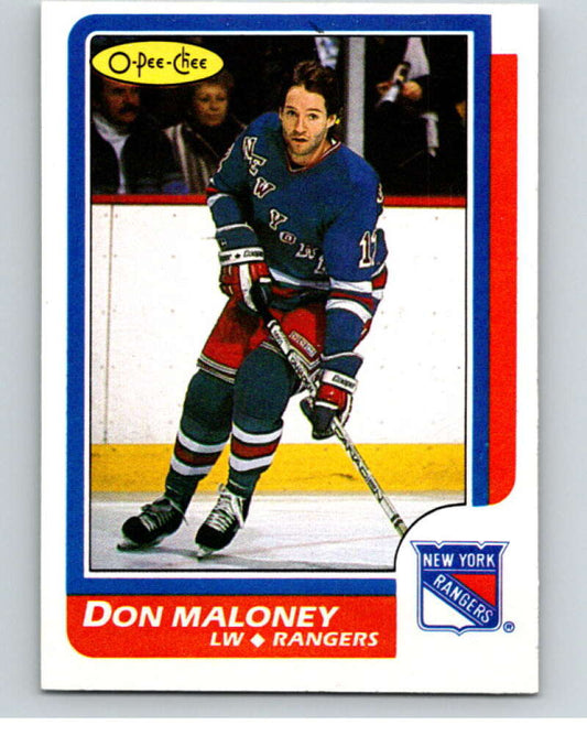 1986-87 O-Pee-Chee #81 Don Maloney  New York Rangers  V63355 Image 1