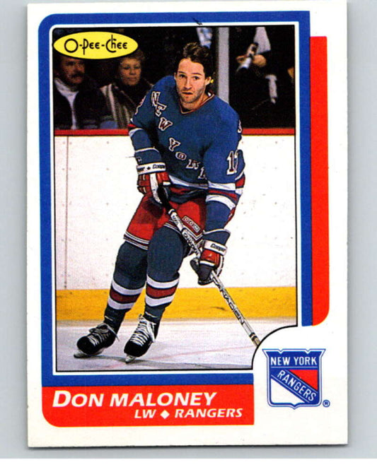 1986-87 O-Pee-Chee #81 Don Maloney  New York Rangers  V63357 Image 1