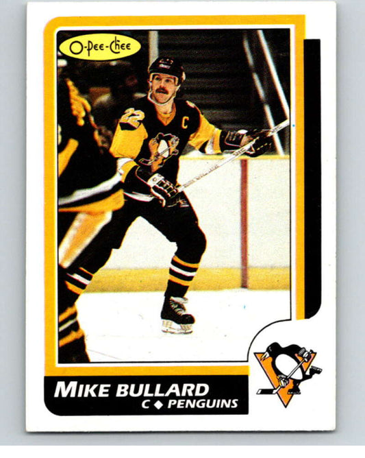 1986-87 O-Pee-Chee #83 Mike Bullard  Pittsburgh Penguins  V63361 Image 1