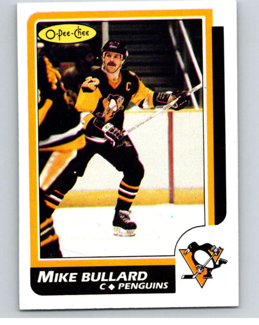 1986-87 O-Pee-Chee #83 Mike Bullard  Pittsburgh Penguins  V63362 Image 1
