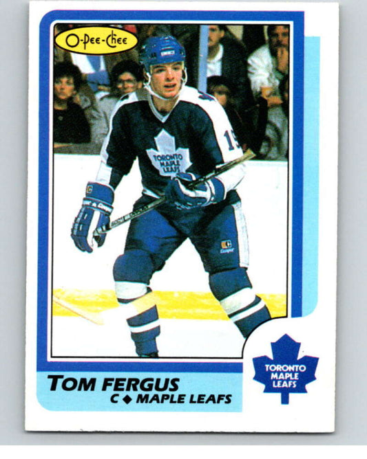 1986-87 O-Pee-Chee #84 Tom Fergus  Toronto Maple Leafs  V63363 Image 1