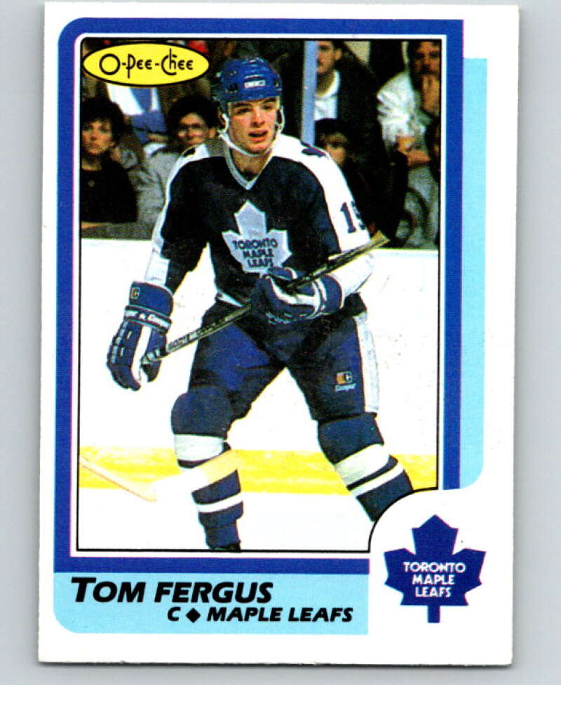 1986-87 O-Pee-Chee #84 Tom Fergus  Toronto Maple Leafs  V63364 Image 1