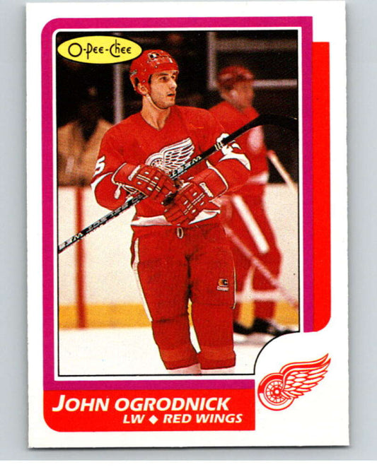 1986-87 O-Pee-Chee #87 John Ogrodnick  Detroit Red Wings  V63373 Image 1