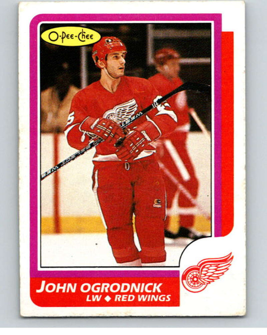 1986-87 O-Pee-Chee #87 John Ogrodnick  Detroit Red Wings  V63374 Image 1