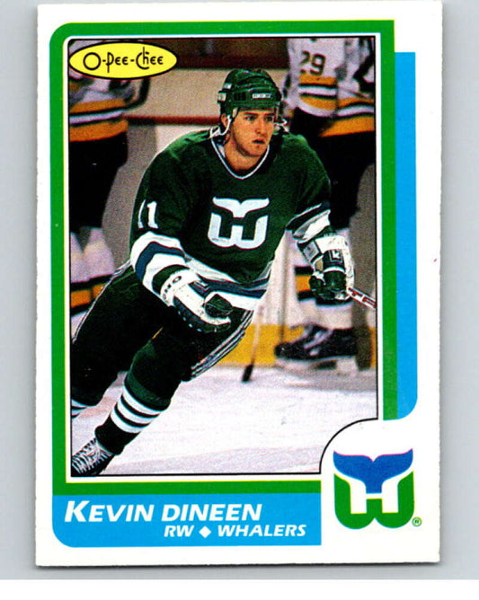 1986-87 O-Pee-Chee #88 Kevin Dineen  Hartford Whalers  V63375 Image 1