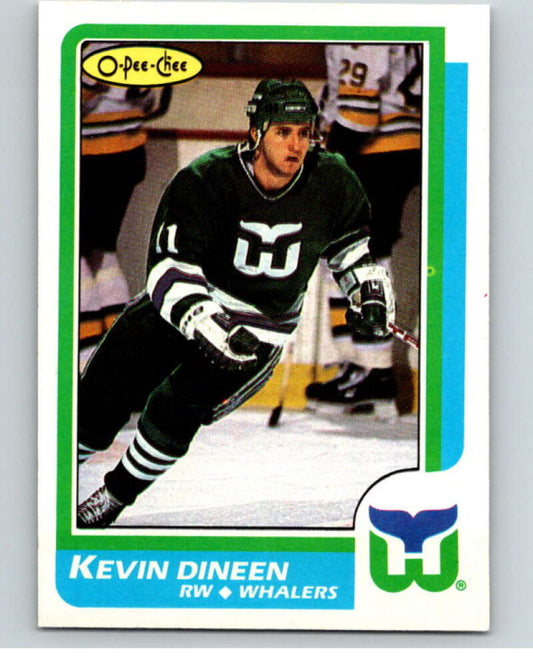 1986-87 O-Pee-Chee #88 Kevin Dineen  Hartford Whalers  V63376 Image 1