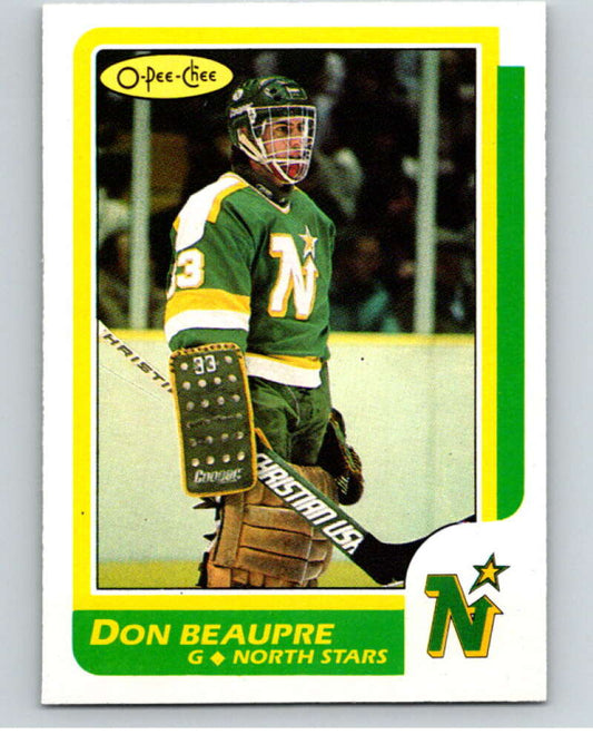 1986-87 O-Pee-Chee #89 Don Beaupre  Minnesota North Stars  V63377 Image 1