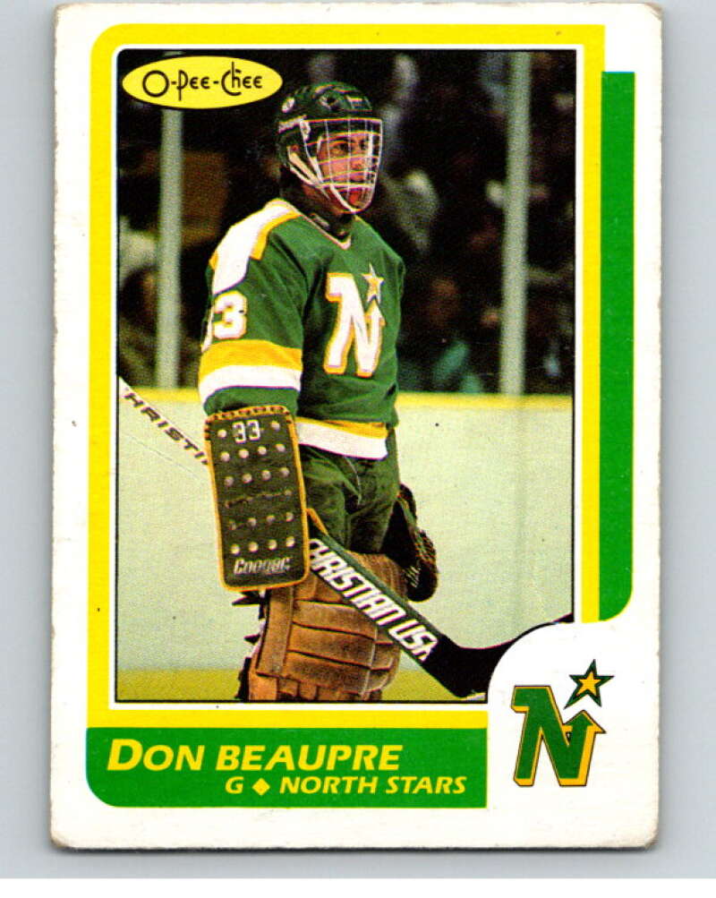 1986-87 O-Pee-Chee #89 Don Beaupre Minnesota North Stars V63378 Image 1