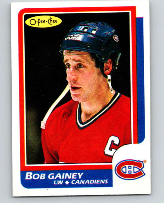1986-87 O-Pee-Chee #96 Bob Gainey  Montreal Canadiens  V63391 Image 1