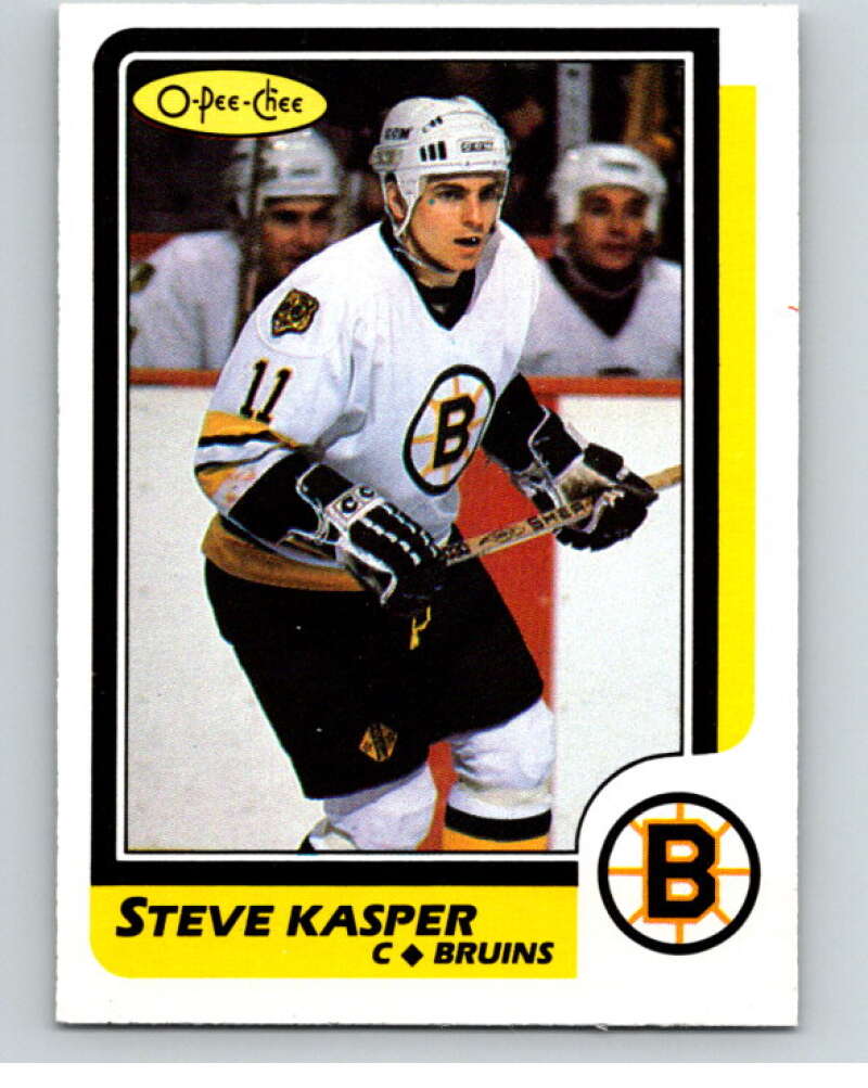 1986-87 O-Pee-Chee #97 Steve Kasper Boston Bruins V63394 Image 1