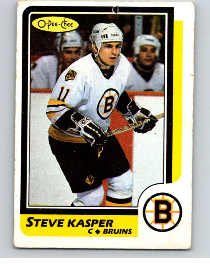 1986-87 O-Pee-Chee #97 Steve Kasper Boston Bruins V63395 Image 1