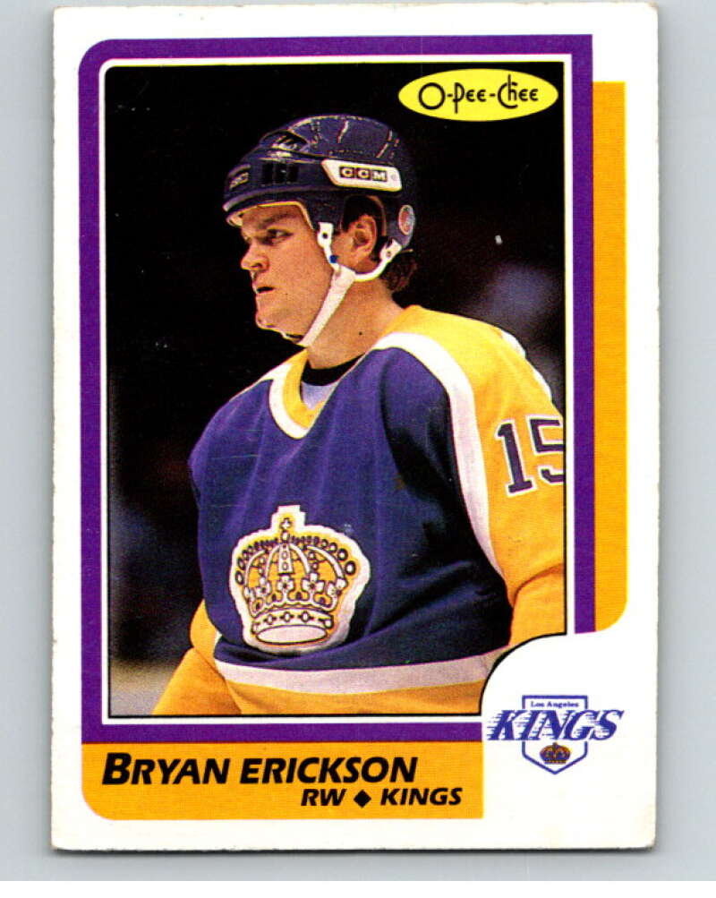 1986-87 O-Pee-Chee #101 Bryan Erickson Los Angeles Kings V63404 Image 1