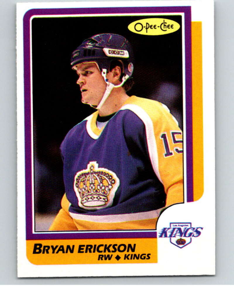 1986-87 O-Pee-Chee #101 Bryan Erickson Los Angeles Kings V63406 Image 1