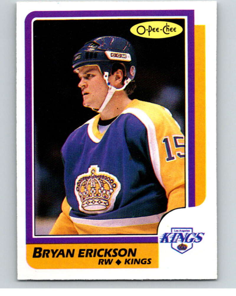1986-87 O-Pee-Chee #101 Bryan Erickson Los Angeles Kings V63408 Image 1