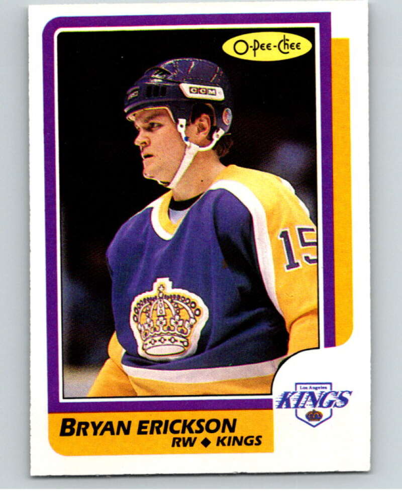 1986-87 O-Pee-Chee #101 Bryan Erickson Los Angeles Kings V63409 Image 1