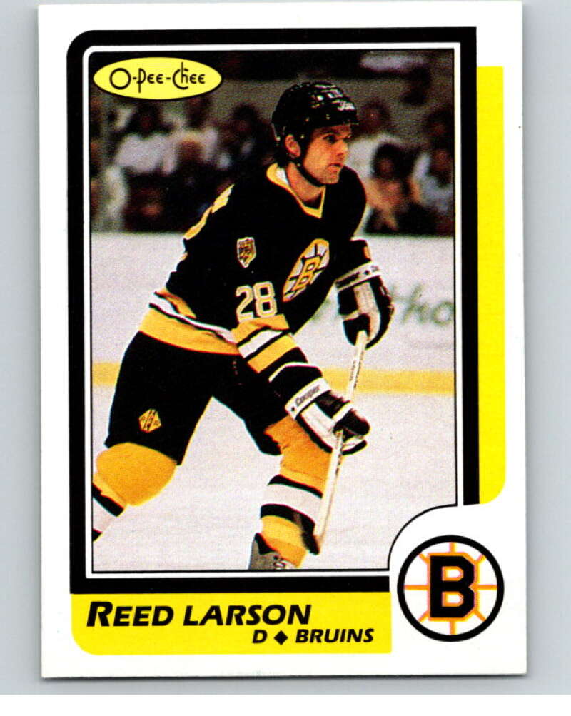 1986-87 O-Pee-Chee #110 Reed Larson Boston Bruins V63435 Image 1