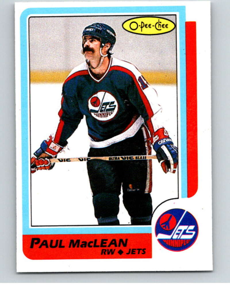 1986-87 O-Pee-Chee #114 Paul MacLean Winnipeg Jets V63446 Image 1