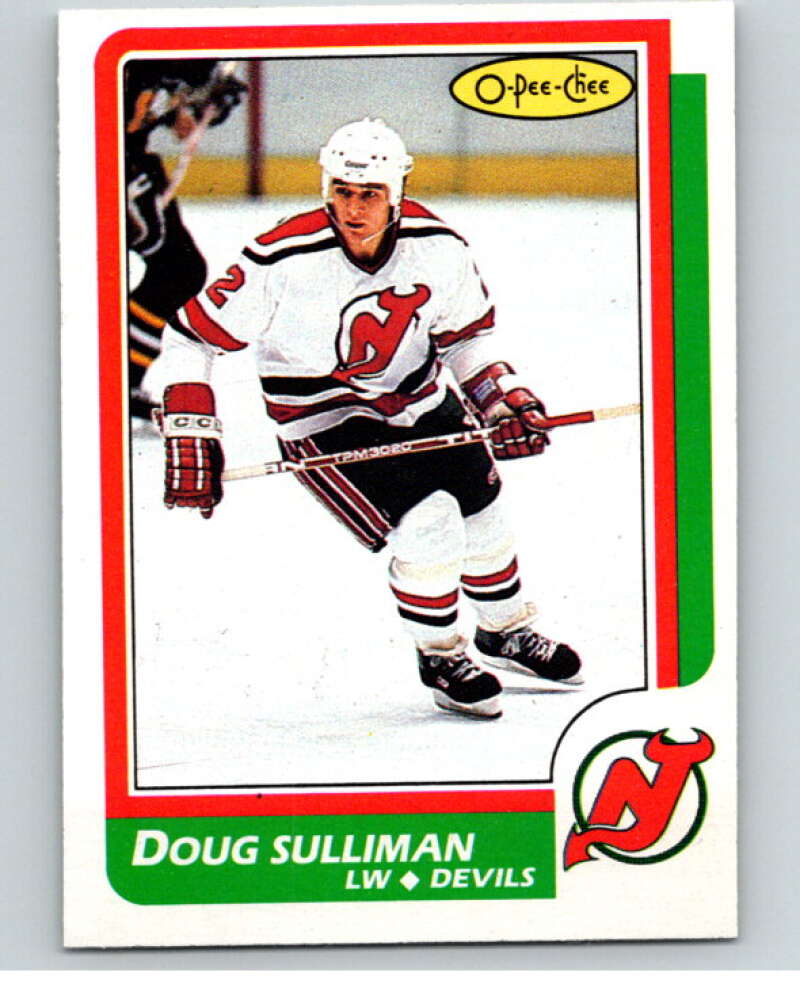 1986-87 O-Pee-Chee #121 Doug Sulliman New Jersey Devils V63456 Image 1