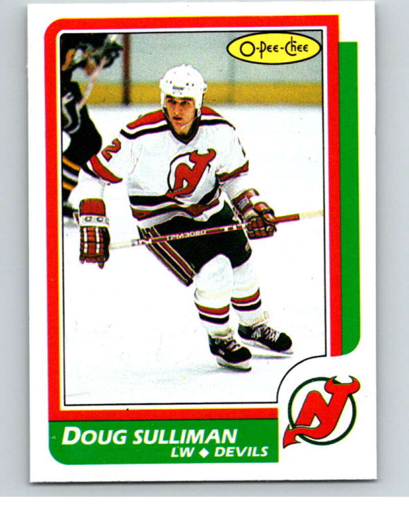 1986-87 O-Pee-Chee #121 Doug Sulliman New Jersey Devils V63457 Image 1
