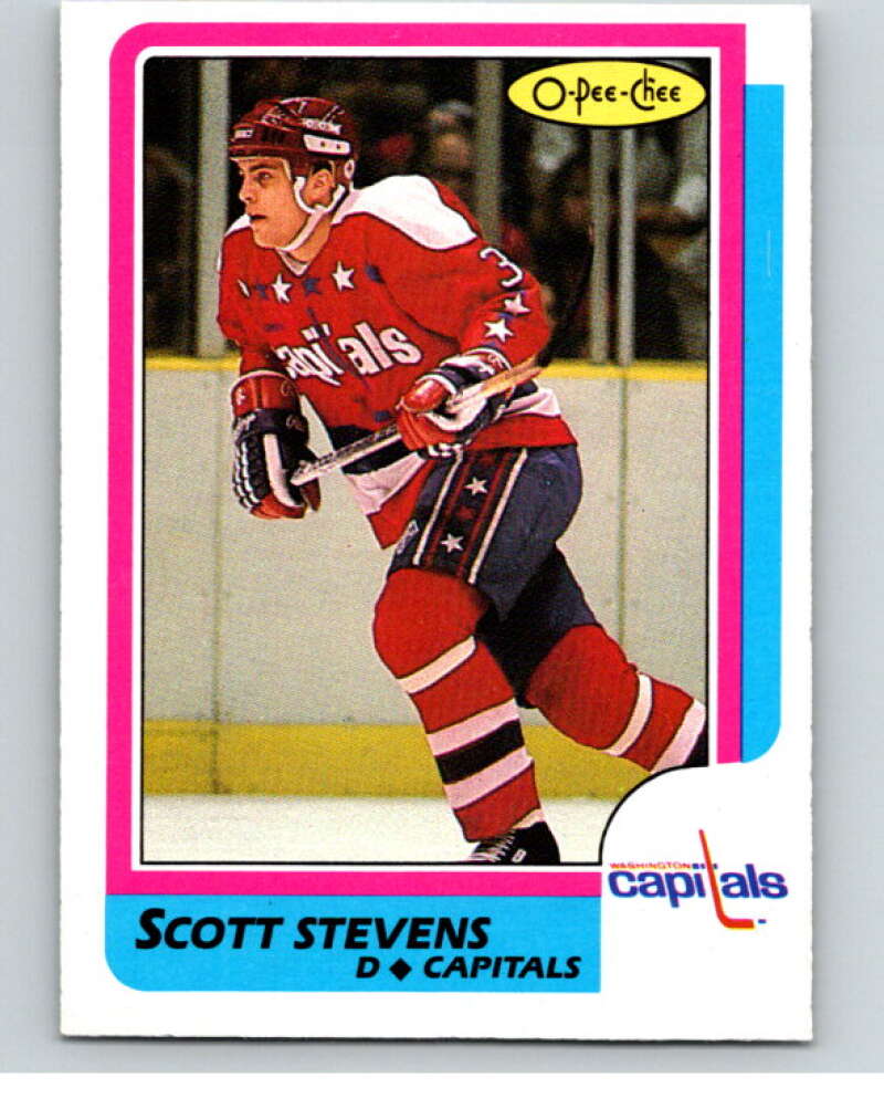 1986-87 O-Pee-Chee #126 Scott Stevens Washington Capitals V63468 Image 1