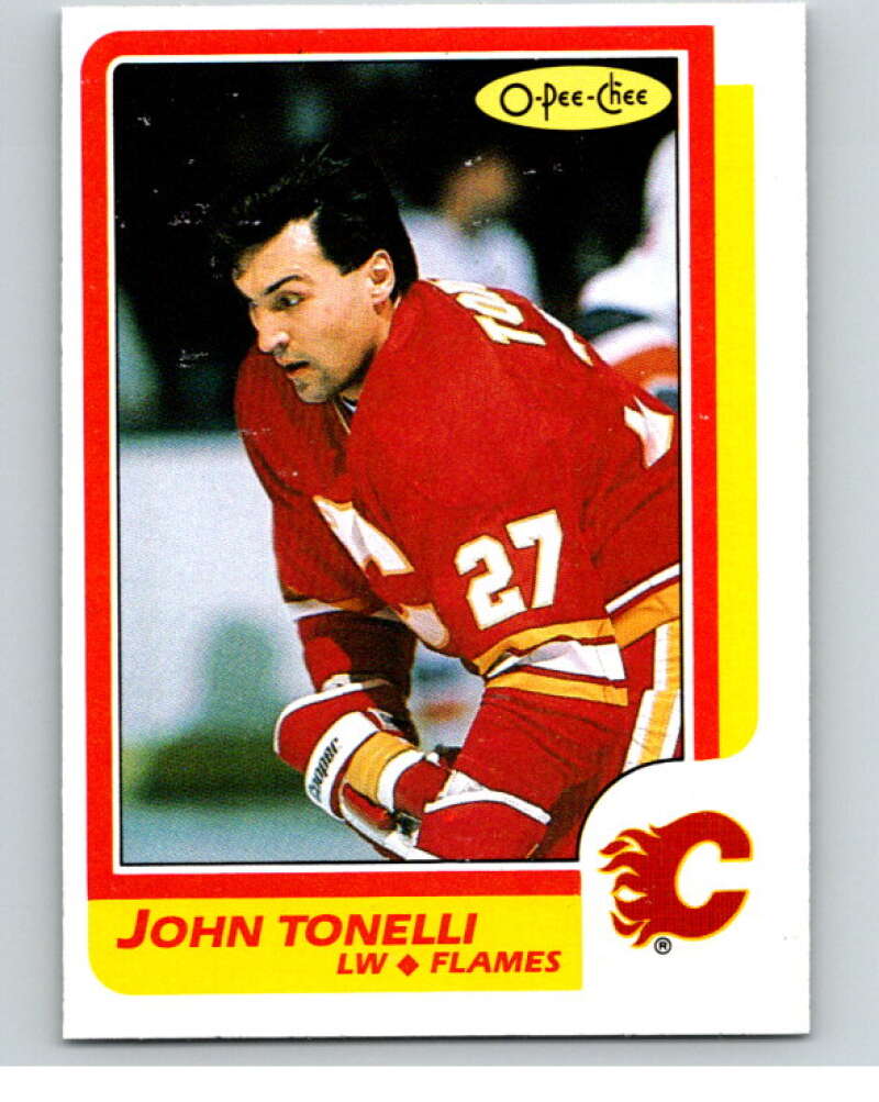 1986-87 O-Pee-Chee #132 John Tonelli Calgary Flames V63483 Image 1