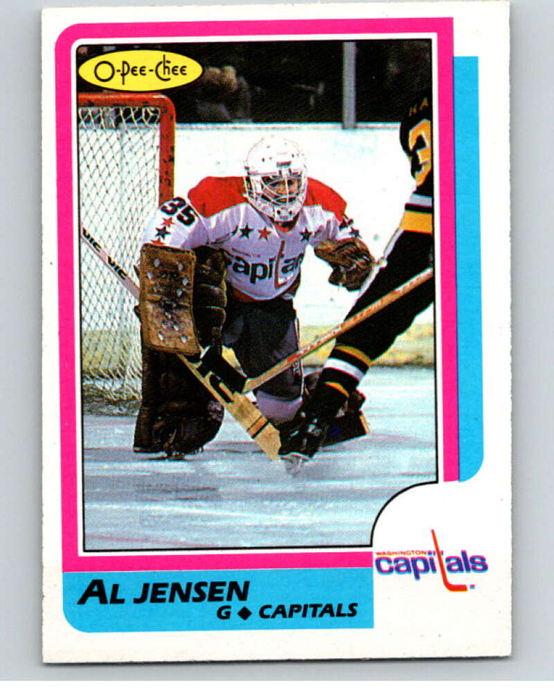 1986-87 O-Pee-Chee #135 Al Jensen Washington Capitals V63492 Image 1