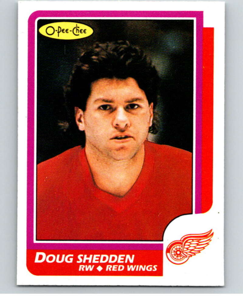1986-87 O-Pee-Chee #153 Doug Shedden Detroit Red Wings V63527 Image 1