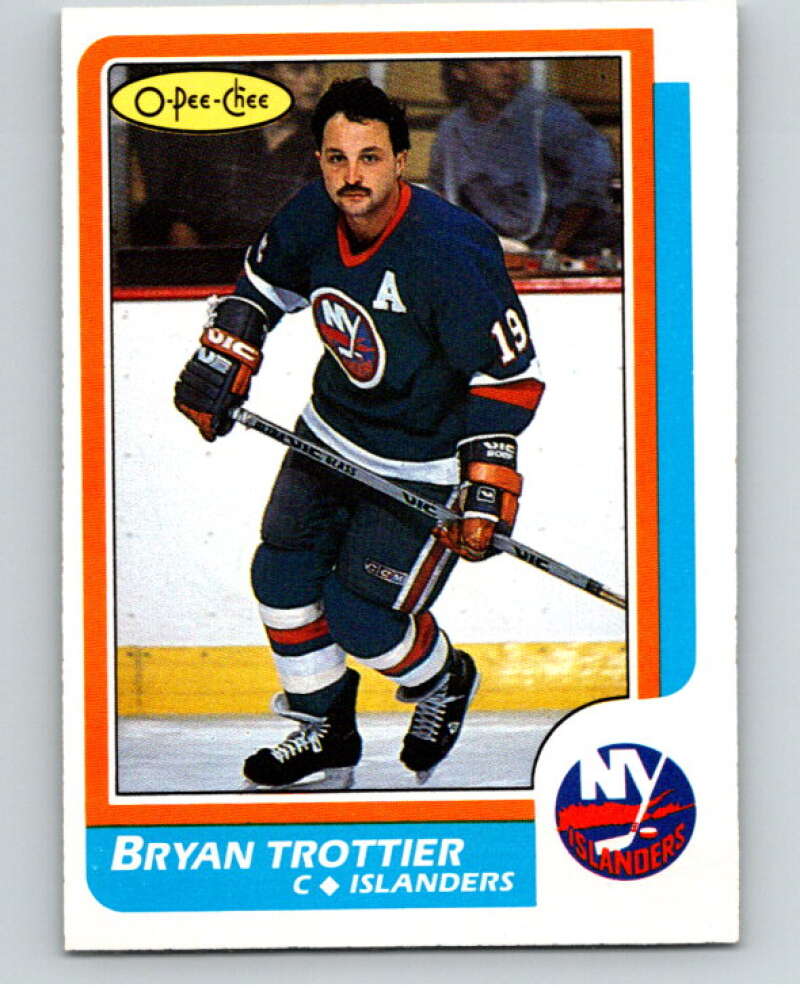 1986-87 O-Pee-Chee #155 Bryan Trottier New York Islanders V63529 Image 1