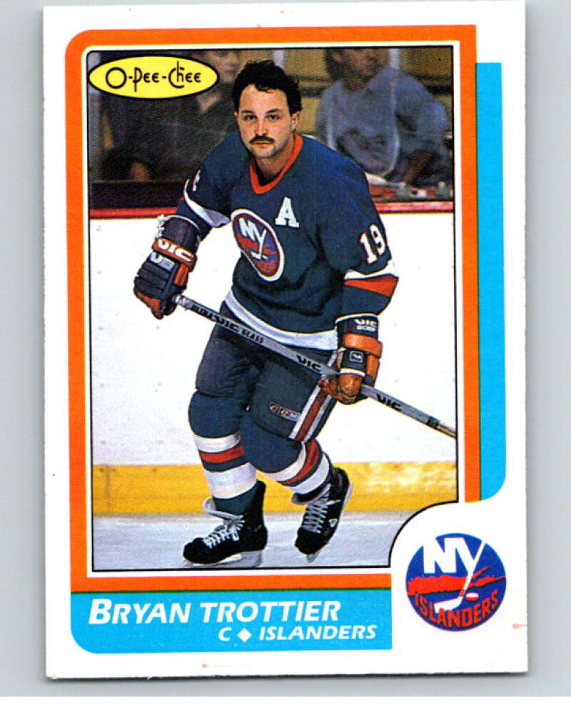 1986-87 O-Pee-Chee #155 Bryan Trottier New York Islanders V63530 Image 1
