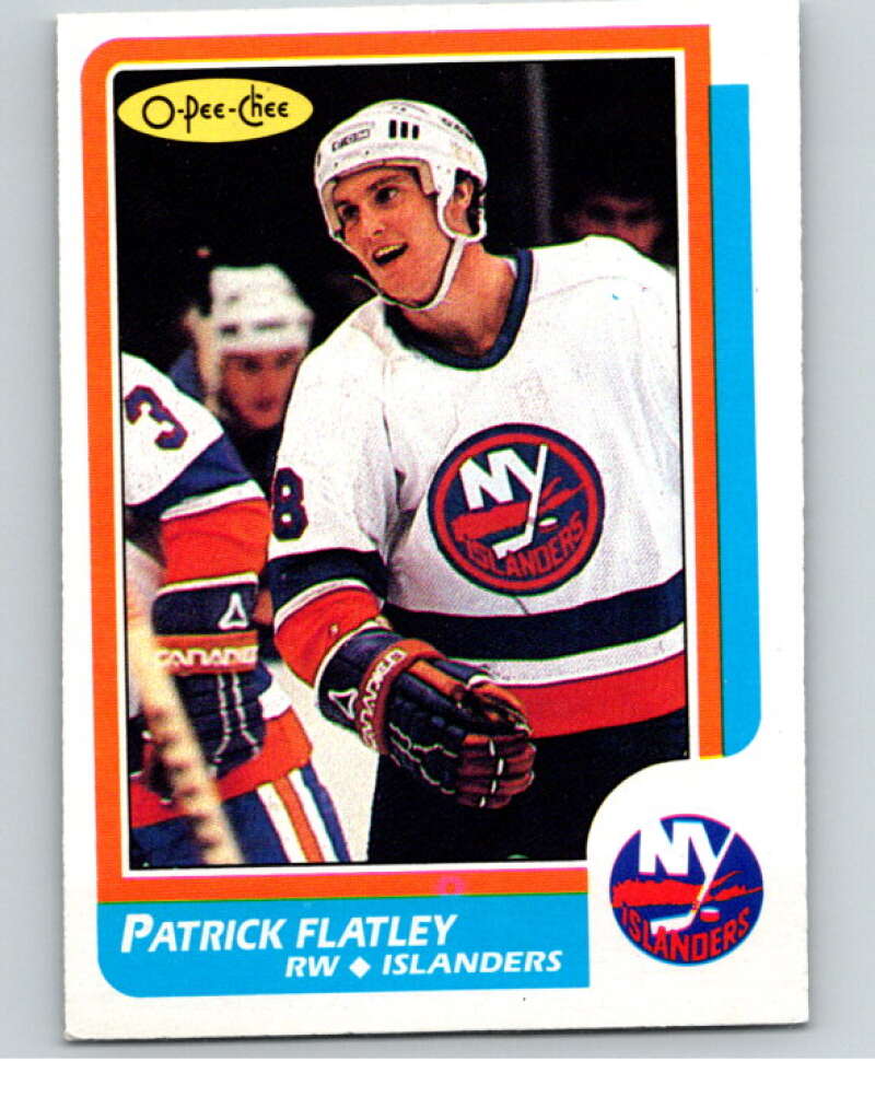 1986-87 O-Pee-Chee #162 Patrick Flatley New York Islanders V63544 Image 1