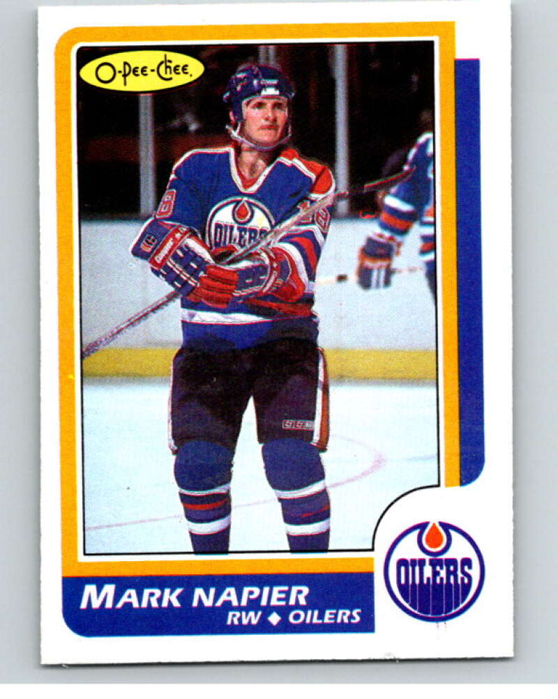 1986-87 O-Pee-Chee #183 Mark Napier Edmonton Oilers V63578 Image 1
