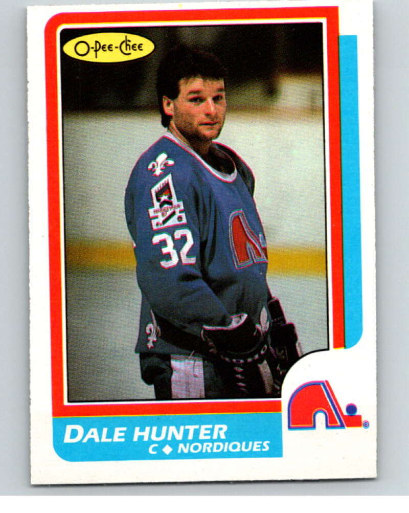 1986-87 O-Pee-Chee #192 Dale Hunter Quebec Nordiques V63597 Image 1