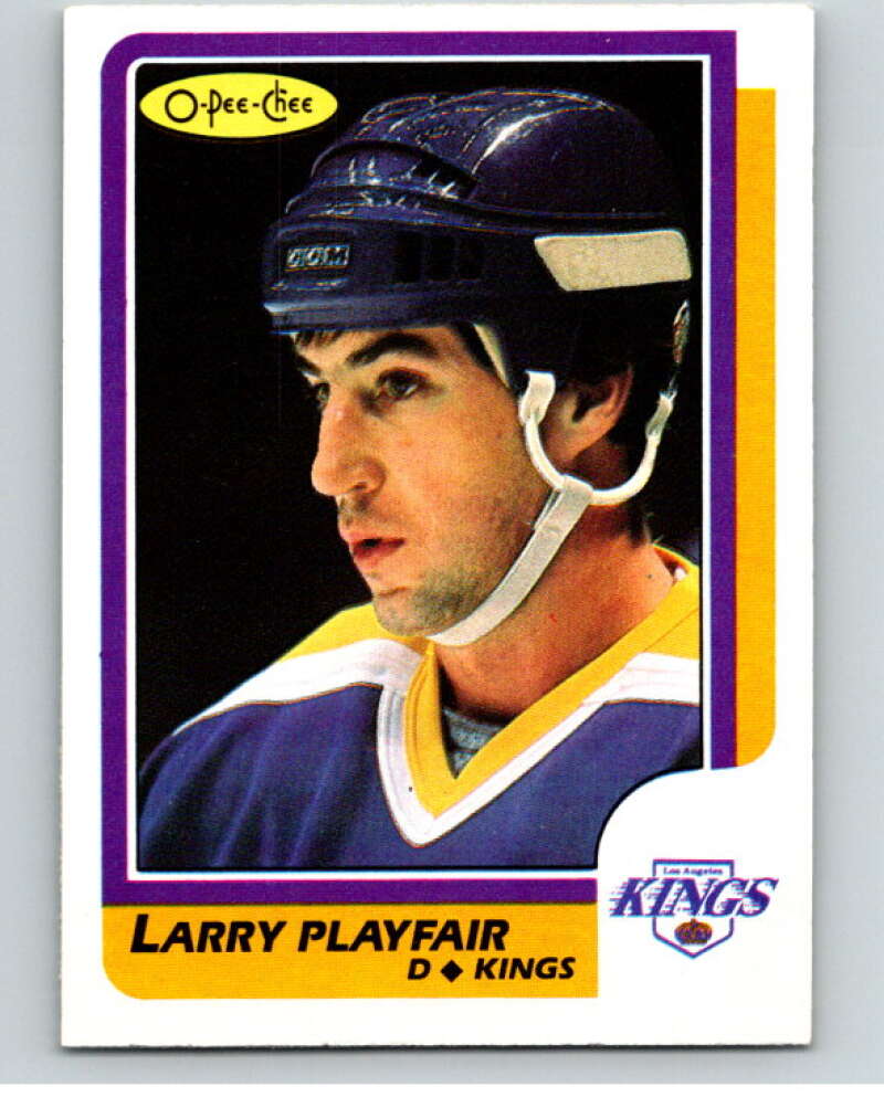 1986-87 O-Pee-Chee #195 Larry Playfair Los Angeles Kings V63604 Image 1