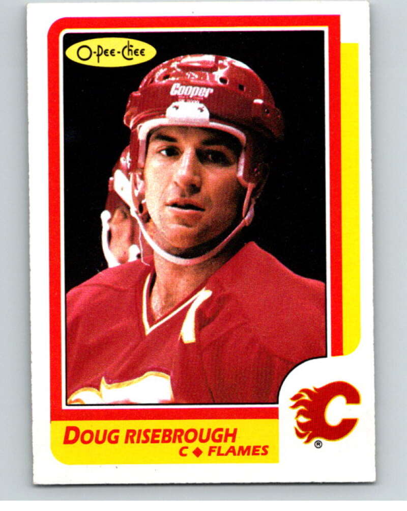 1986-87 O-Pee-Chee #196 Doug Risebrough Calgary Flames V63605 Image 1