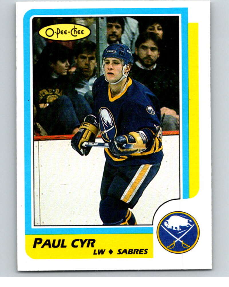 1986-87 O-Pee-Chee #200 Paul Cyr RC Rookie Buffalo Sabres V63611 Image 1