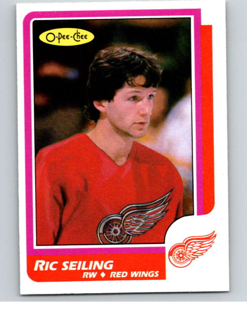 1986-87 O-Pee-Chee #201 Ric Seiling Detroit Red Wings V63612 Image 1