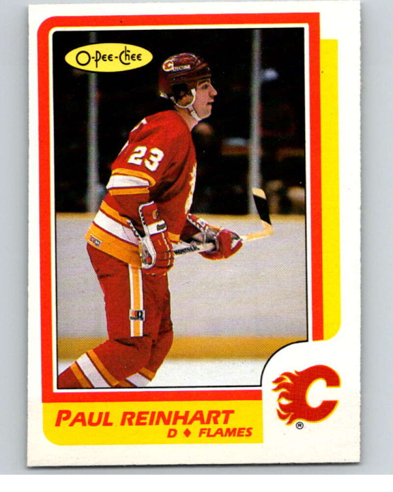 1986-87 O-Pee-Chee #205 Paul Reinhart Calgary Flames V63618 Image 1