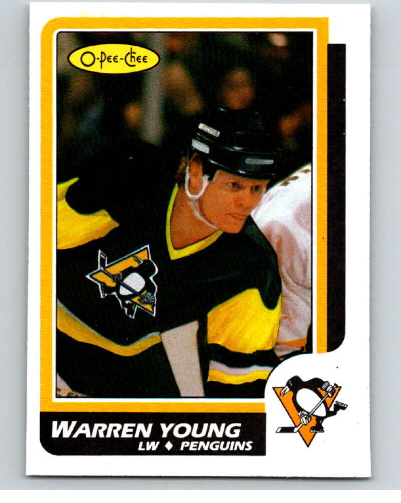1986-87 O-Pee-Chee #209 Warren Young Pittsburgh Penguins V63624 Image 1