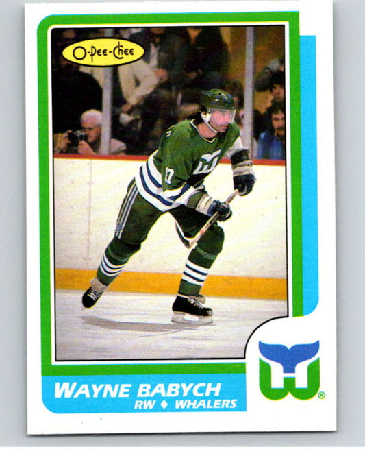 1986-87 O-Pee-Chee #213 Wayne Babych  Hartford Whalers  V63633 Image 1