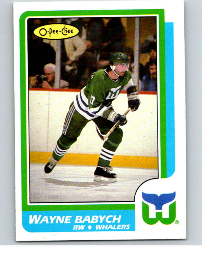 1986-87 O-Pee-Chee #213 Wayne Babych Hartford Whalers V63634 Image 1