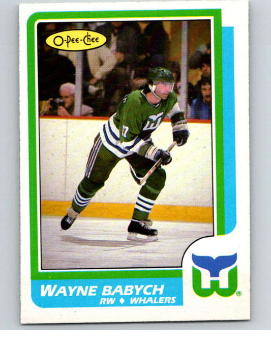 1986-87 O-Pee-Chee #213 Wayne Babych  Hartford Whalers  V63635 Image 1