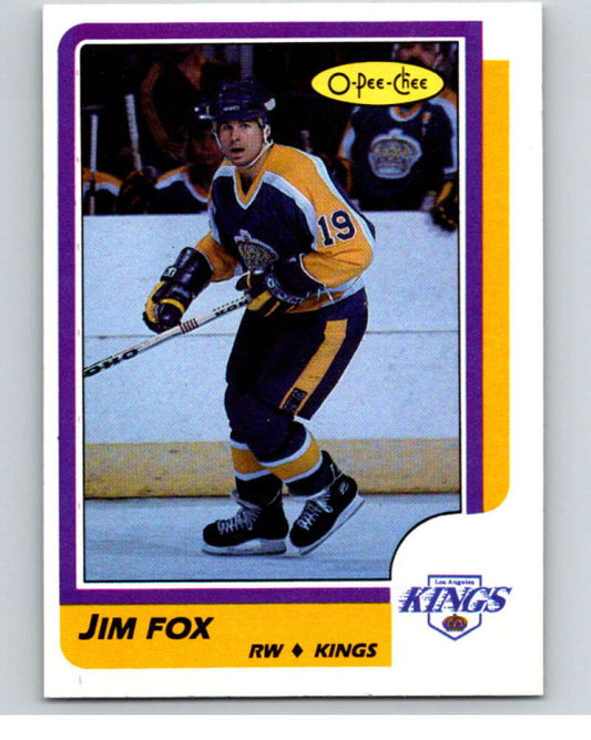 1986-87 O-Pee-Chee #215 Jim Fox  Los Angeles Kings  V63638 Image 1