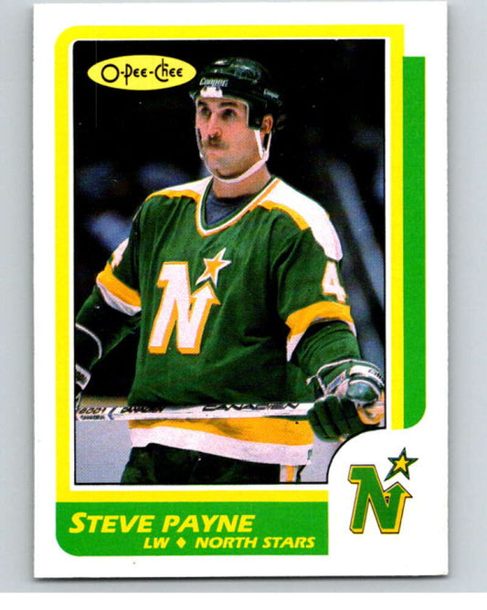 1986-87 O-Pee-Chee #219 Steve Payne  Minnesota North Stars  V63647 Image 1