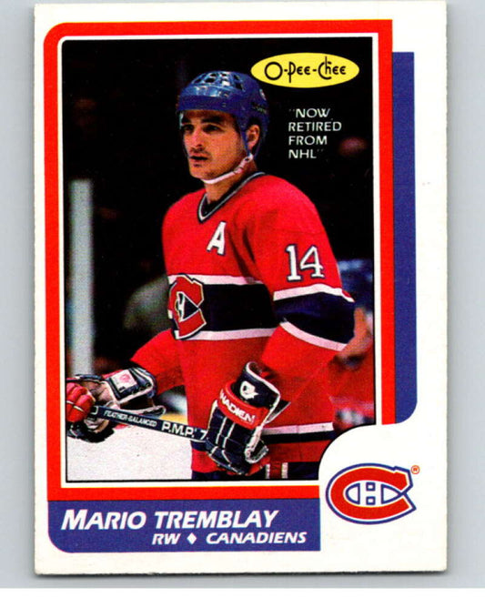 1986-87 O-Pee-Chee #223 Mario Tremblay  Montreal Canadiens  V63653 Image 1