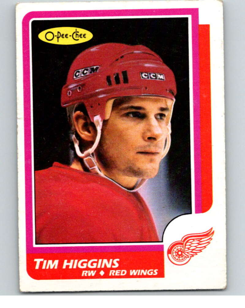 1986-87 O-Pee-Chee #227 Tim Higgins Detroit Red Wings V63665 Image 1