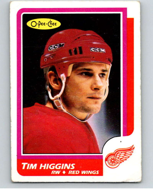 1986-87 O-Pee-Chee #227 Tim Higgins  Detroit Red Wings  V63666 Image 1